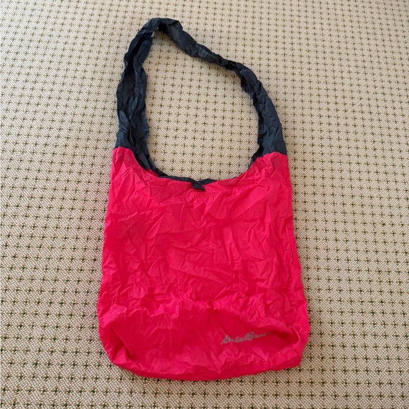 Eddie Bauer Pink and Gray Reusable Sling Bag - Picture 1 of 6